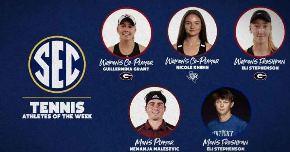 SEC Tennis Weekly Awards: Week 3 - Southeastern Conference