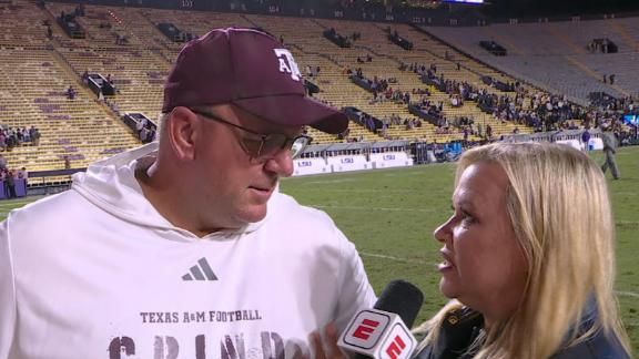 Mike Elko serenaded with 'Elko' chants while recapping win over LSU ...